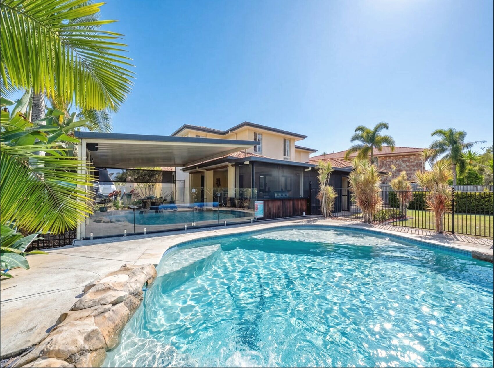 Resort pool and outdoor living